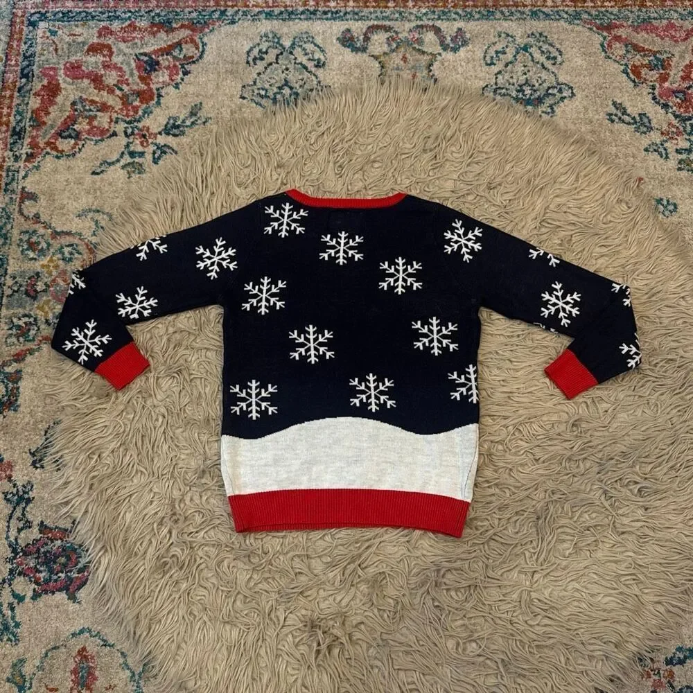 Tipsy Elves Christmas Holiday Naughty Santa Ugly Sweater size medium